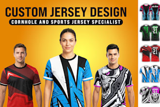 design cornhole jersey or sports jersey or esports jersey design