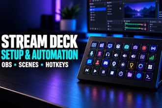 setup elgato stream deck for obs scene switching and automation