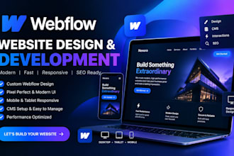 be webflow developer for webflow website webflow design webflow expert