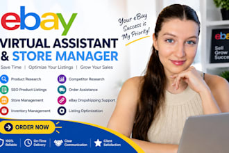 be your expert ebay virtual assistant and professional ebay store manager