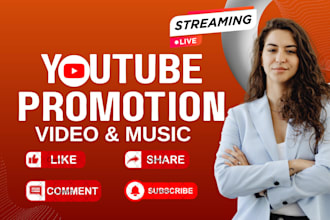 do youtube video and channel promotion, USA  video marketing