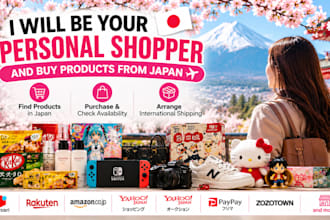 be your personal shopper and buy products from japan