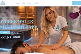 design wix hydrotherapy spa website thermal spa wellness day spa massage website