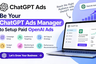 be your chatgpt ads manager specialist to setup paid openai ads
