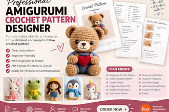 do crotchet pattern for your etsy store