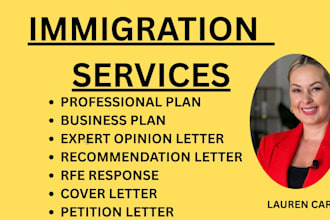 write eb2 niw, eb1 petition cover letter or rfe