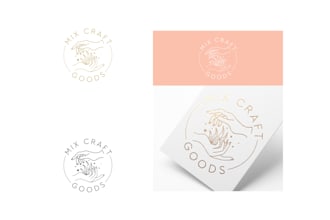 design elegant plant logo, modern botany branding for gardening businesses