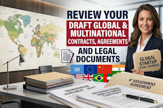 draft startup and corporate contracts, agreements and legal documents