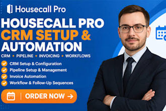 setup housecall pro CRM housecall pro pipeline housecall pro invoice automation
