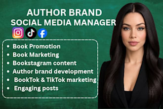be your author social media manager for book promotion and marketing