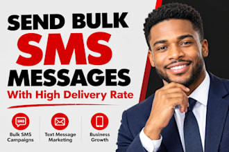 send bulk SMS marketing campaign, text message and SMS blast for business