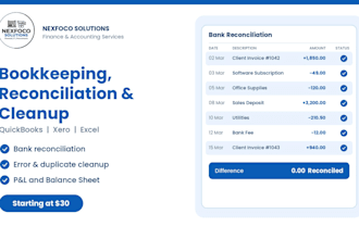 do bookkeeping, reconciliation and cleanup