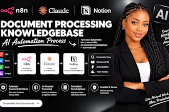 create n8n claude notion document processing knowledgebase ai automation process