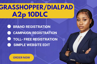 grasshopper dialpad a2p 10dlc registration and SMS compliance