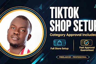 set up your tiktok shop and get your product categories approved