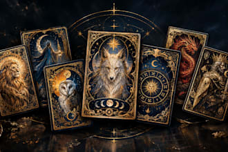 design custom tarot, oracle, zodiac, tcg and playing cards