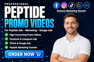 create peptide promo videos for peptide ads, peptide marketing, google ads