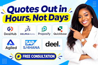 set up dealhub, delmiaworks, proposify, quickbase, agiled, sap s4hana and deel