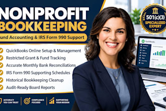 grant tracking nonprofit bookkeeper fund accounting irs form 990 support