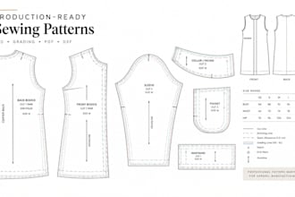 create production ready sewing patterns for apparel manufacturing