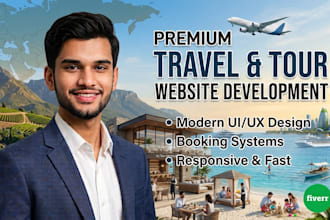 create a travel agency website, tour and booking website