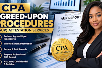 provide professional CPA agreed upon procedures aup attestation service
