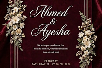 design luxury wedding invitation and birthday cards