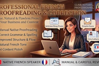 proofread and correct your french text manually