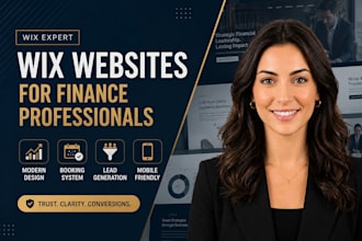 wix website for cfo consultants website design finance professional website