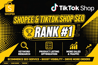 do shopee and tiktok shop product listing seo optimization