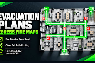 design emergency evacuation plans and school fire escape egress maps