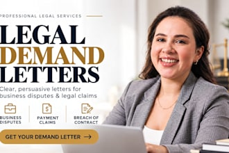 draft a legal demand letter for businesses and legal claims as a US attorney