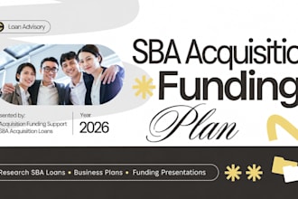 research sba acquisition loans write business plans design funding presentation