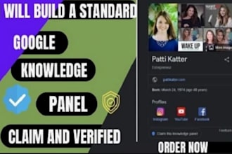 create standard google knowledge panel, knowledgepanel for personal or brand