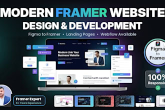 build a modern framer website or convert figma to framer