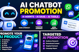 promote your ai tool, chatbot, ai agent and saas
