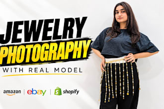 do jewelry product photography with myself as the model