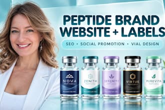 build fda research peptide website, peptide marketing and peptide label design