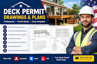 create professional deck permit drawings and plans