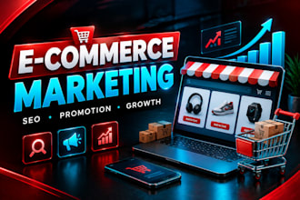 do ecommerce marketing, SEO, promotion and online store marketing for business