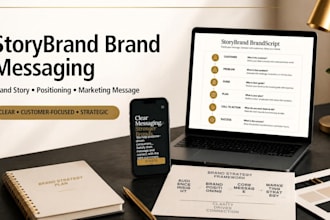 write brand story using storybrand framwork and messaging