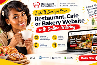 design a restaurant, cafe, or bakery website with