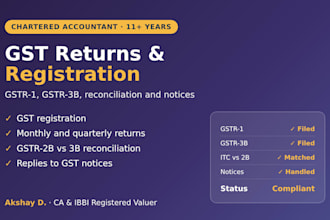 file your gst returns and do gst registration