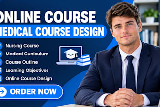 create online course content, curriculum, lessons and course materials