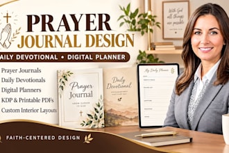 prayer journal design, daily devotional, digital planner