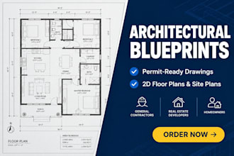 create blueprints and construction permit drawings