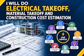 electrical takeoff, material takeoff and construction cost estimation
