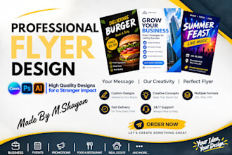 design unique and creative flyer designs