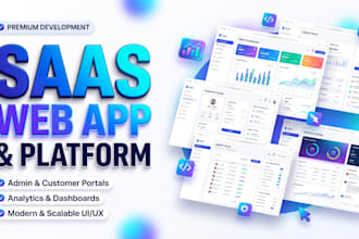 develop saas application, saas web app, platform and full stack software