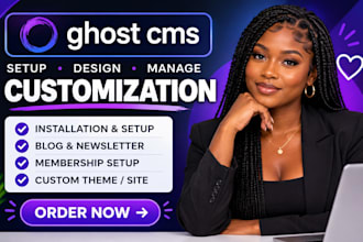 build a professional ghost cms website, blog, and newsletter setup